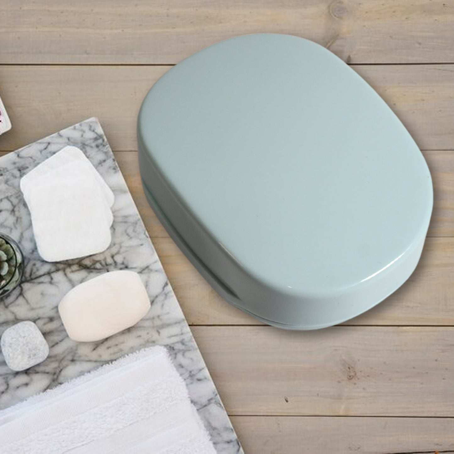 Soap Container, Soap Box Household Kitchen and Bathroom Can Use PP Material Drain Box, Soap Dish, for Bathroom Shower Home Outdoor Camping ,Sabudani (1 Pc)