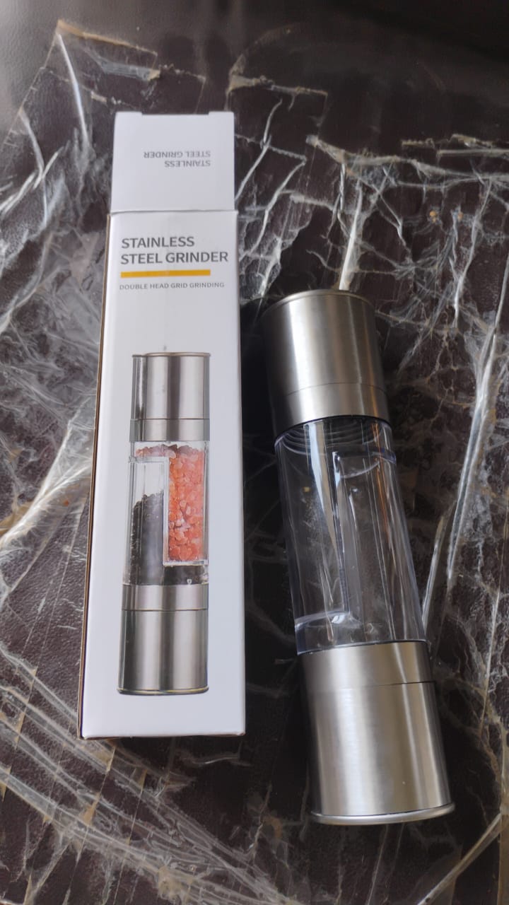 2-in-1 Stainless Steel Salt and Pepper Grinder