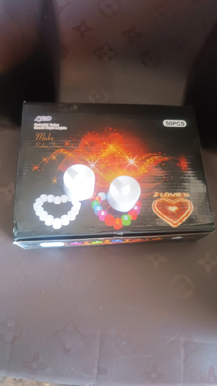 Flameless LED Tealight Candles (50 Pc)