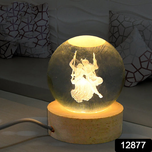 3D Crystal Ball lamps for Bedroom 3D Lamps for Home Decoration 3D Crystal Ball Night Light Gifts for Women Gifts for Men Room Decor Items for Bedroom for Friend and Family (1 Pc)