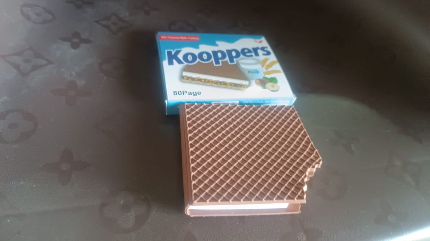 Chocolate Diary Notebooks Original Chocolate Smell Writing Practice Book Early Learning Copybook Premium Chocolate Book ( 1Pc Book )