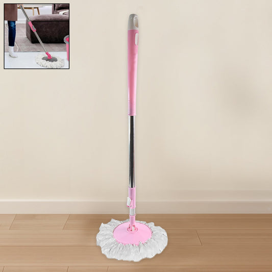 Home Cleaning Stainless Steel 360° Rotating Pole - Microfiber Mop with Adjustable Rod Stick Mix Color)
