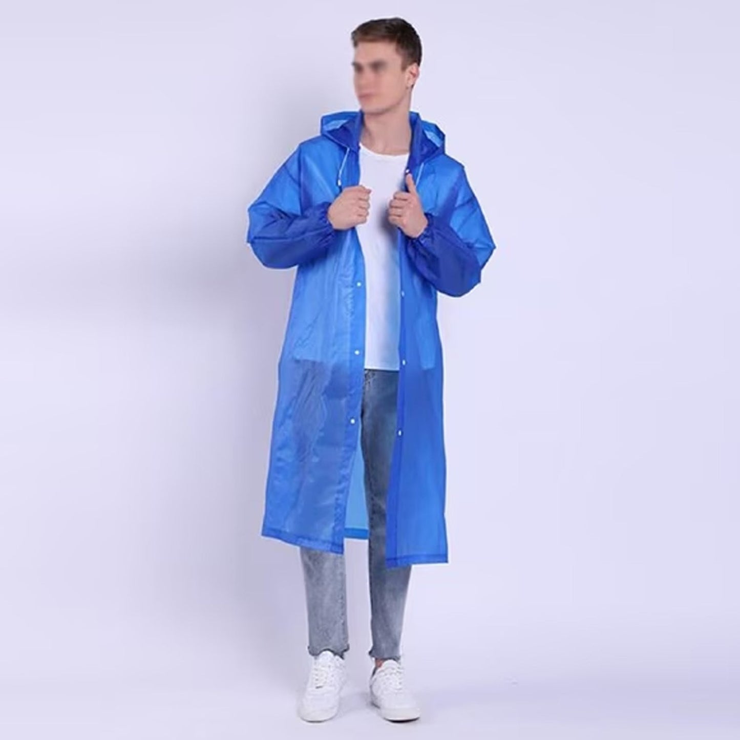 Adult Portable Rain Coat, Men & Women Outdoor Traveling Eva Material Raincoat
