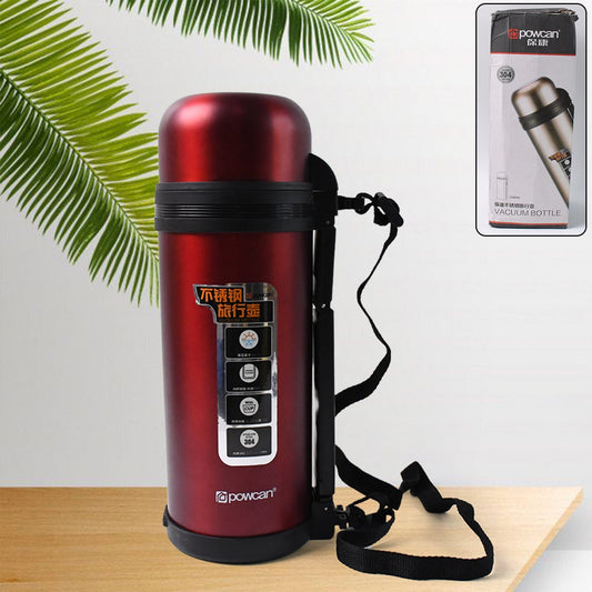 Stainless Steel Water Bottle Vacuum Insulated Thermos Flask Double-Walled Coffee Thermos Flask Leak-proof Water Bottle for Sports, Fitness, Gym (1500ML)