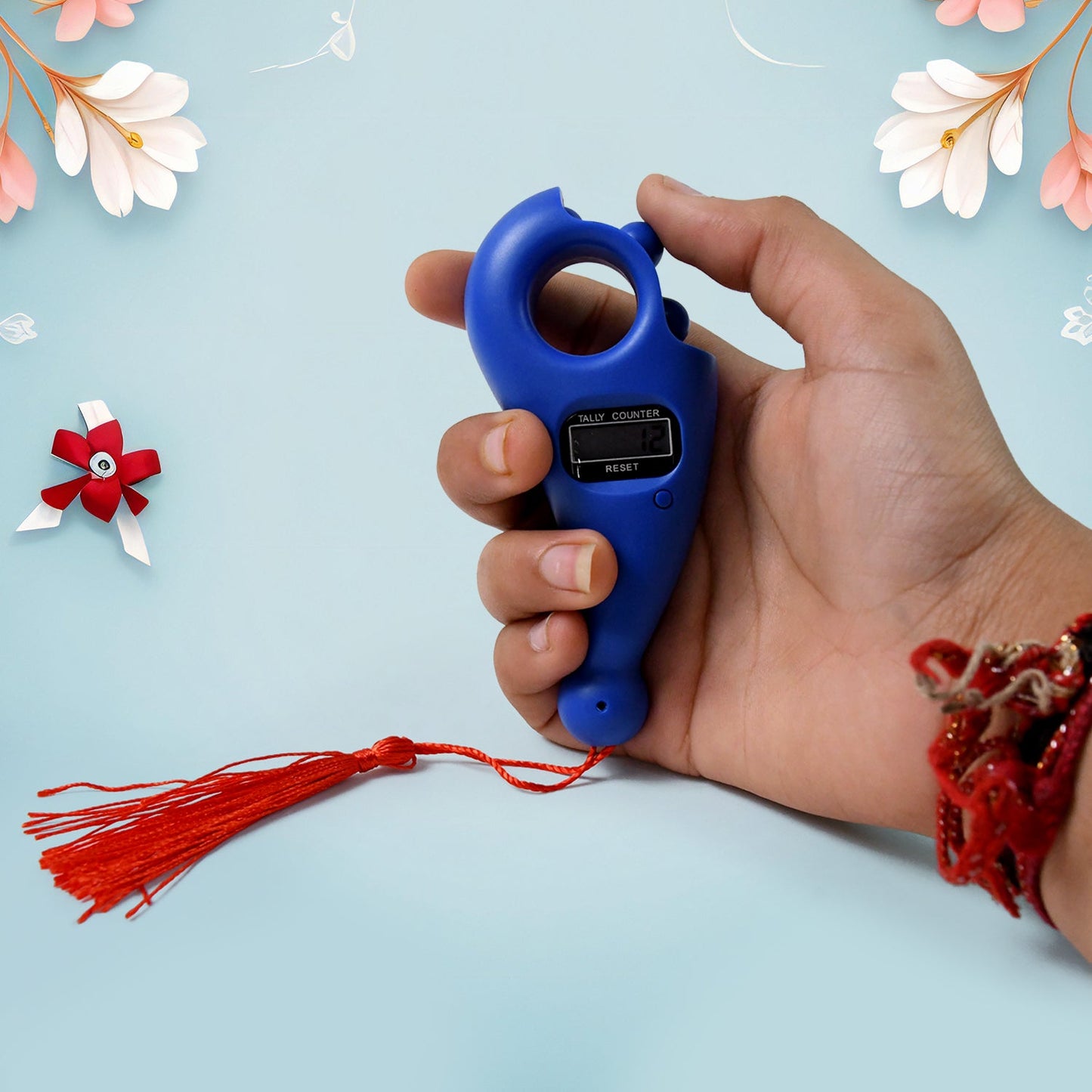 Digital Tasbih Tally Counter – Wooden Beads for Zikr/Naam Jaap