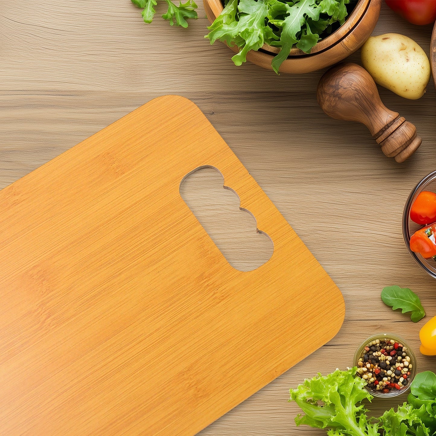 Wooden Chopping Board For Vegetable Cutting & Kitchen Use