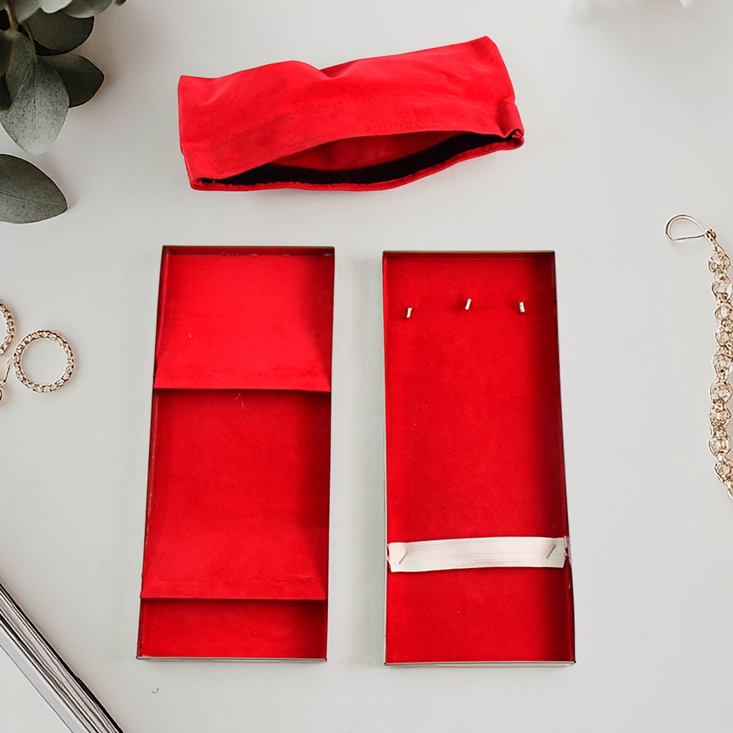 Ruby Lined Stainless Treasure Box