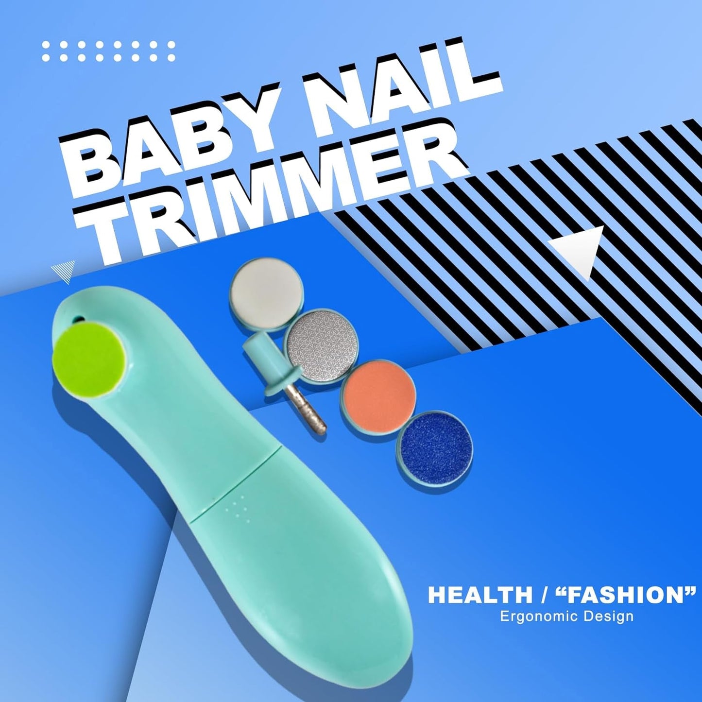 Safe Baby Nail Clippers | 6-in-1 Electric Trimmer Tool
