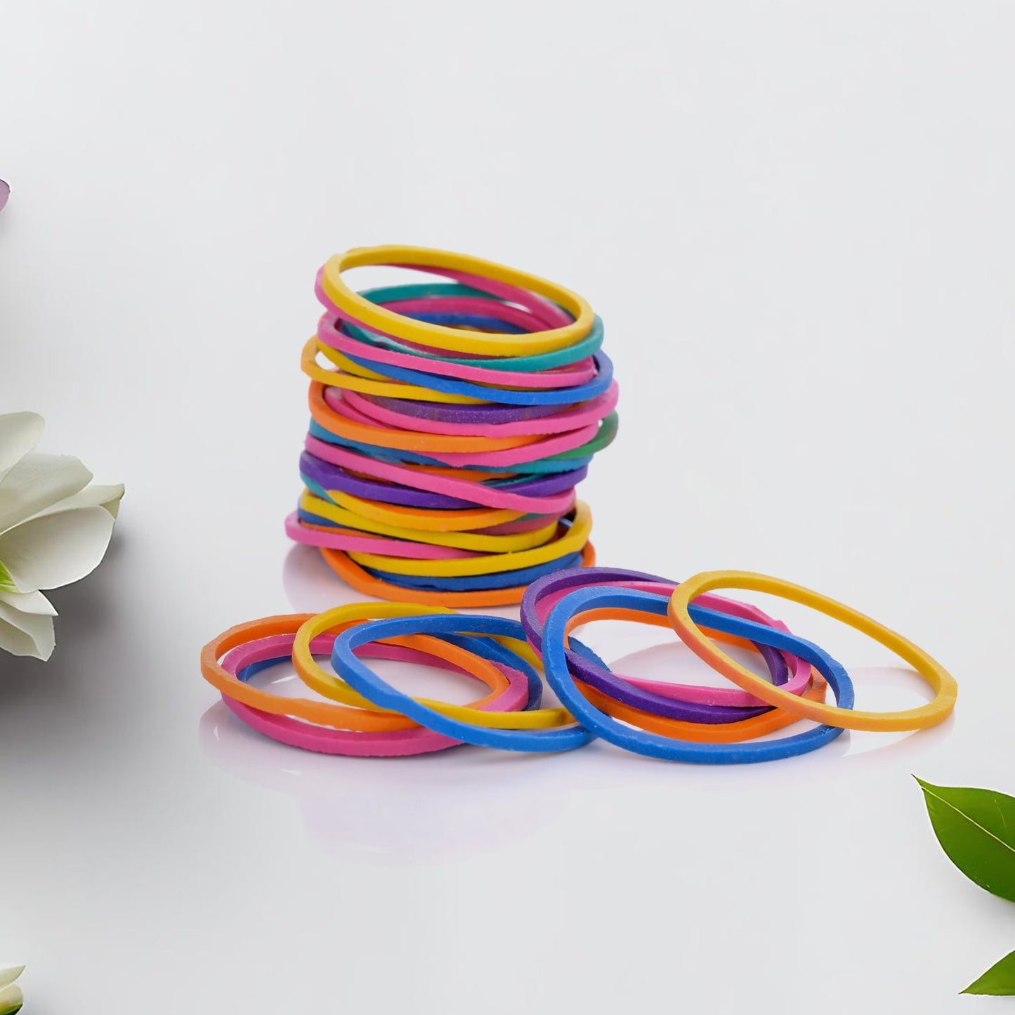 Strong & Reusable Rubber Bands: Multicolor for Office, Home & School (1.5 Inch 100 GM), Hair accessories
