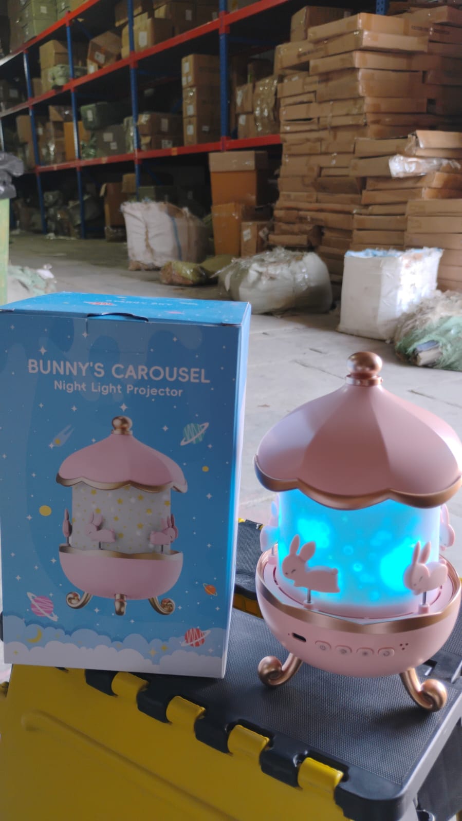 Bunny’s Carousel Rotating LED Night Light
