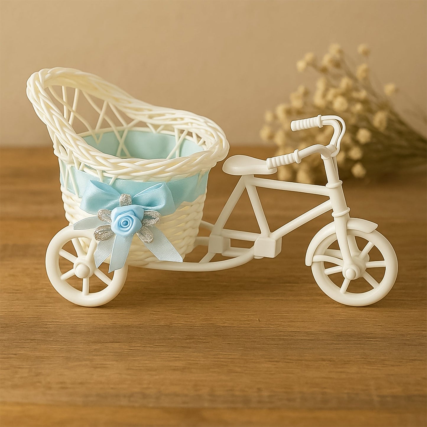 Plastic Cycle Flower vases for Home decor; Bicycle Flower Pot Stand